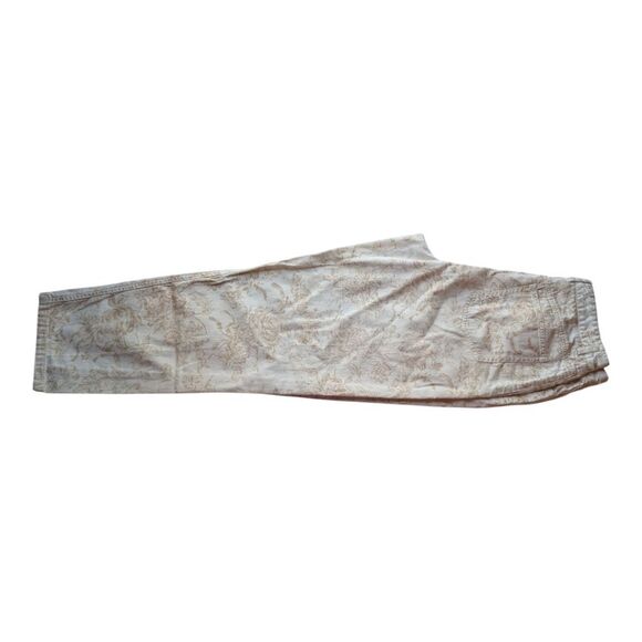 Talbots Cream and Tan Floral Jeans - Picture 9 of 9